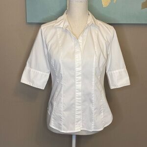 Medium Petite Women’s White Dress Shirt